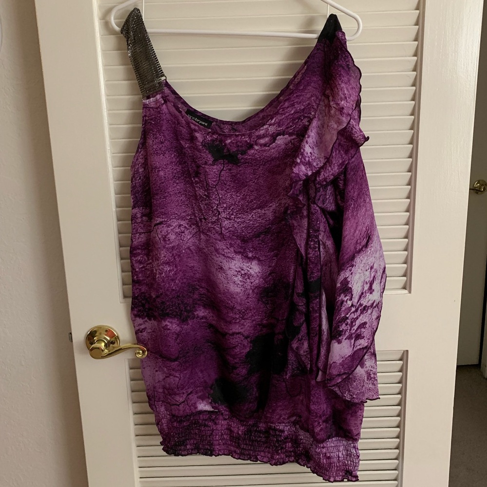 Lane Bryant Glam One-Shoulder Top